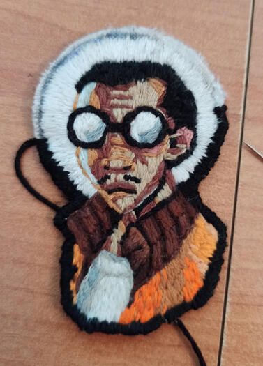 Kim | ręcznie wykonana naszywka (handmade patch) | wyszywanie (embroidery)