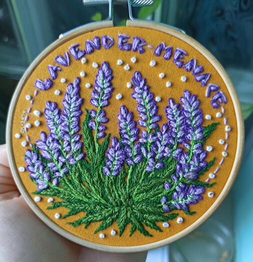 Lavender menace | wyszywanie (embroidery)